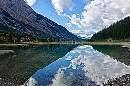 反思,湖,山
