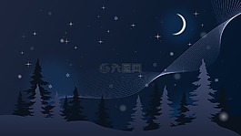 壁紙,冬天,夜