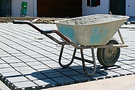 建筑工程,獨輪車,運輸