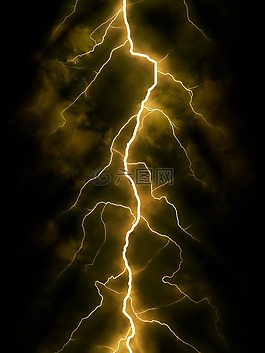閃光,夜,雷暴