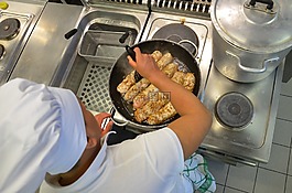 餐厅,厨房,厨师
