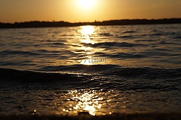 水,太陽,日落