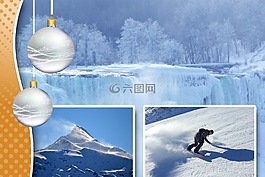 冬天,一年的时间,装饰