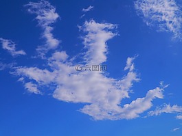 云,天空,藍(lán)色的天空