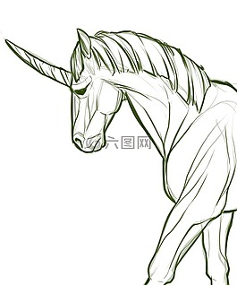 獨角獸,幻想,號角