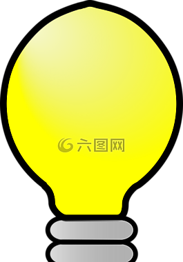 燈泡,黃色,簡(jiǎn)單