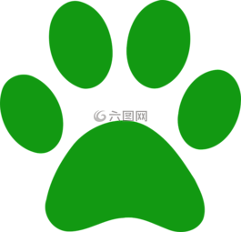 爪子,打印,狗