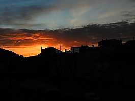 天空,剪影,人