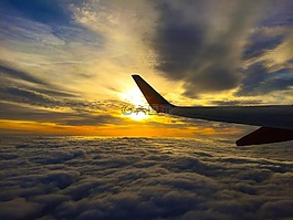 飛機,旅行,飛行
