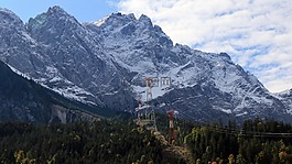 祖格峰,阳光,山