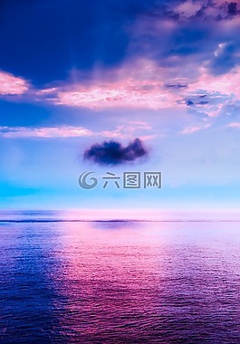日落,黃昏,天空