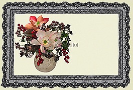 贺卡,花,碗