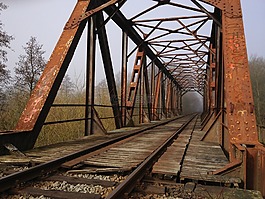 橋,鐵路,生銹