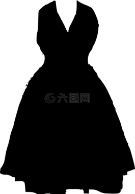 連衣裙,小,黑
