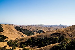 山,美國加州,公路