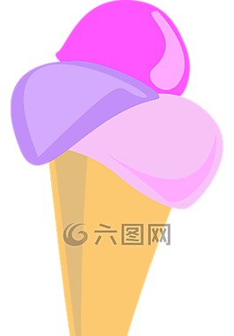 冰淇淋,錐,氣泡