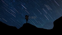 徒步旅行,星星,冒險