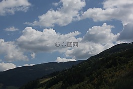 大自然,天空,云