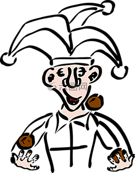 小丑,戲法,帽子