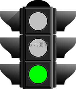 红绿灯,绿色,转到