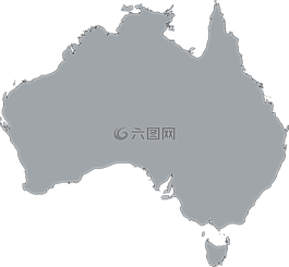 澳大利亞,大陸,灰色