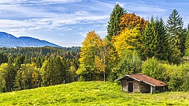 棚屋,高山,山