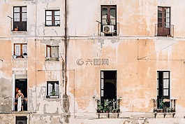 公寓,建設,窗口