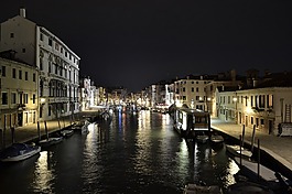 威尼斯,夜,建筑物