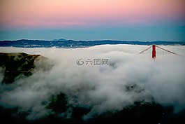 橋,云,煙