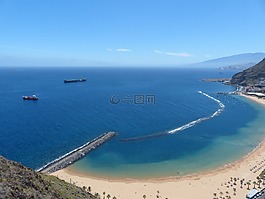 海灘,水,海