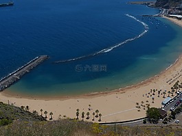 海灘,水,海