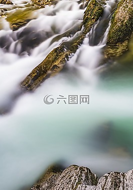 水,河,瀑布