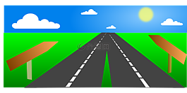 高速公路,方向,地平線