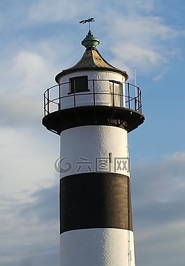 島,燈塔,條紋