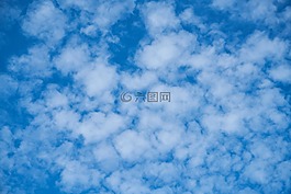 藍(lán)色,云,白