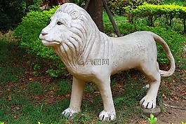 獅子,雕像,公園