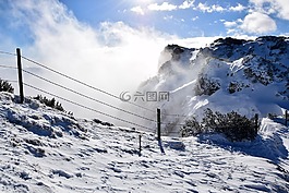 山,冬季运动,雪