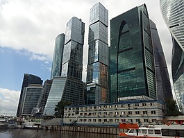 莫斯科,河,房屋