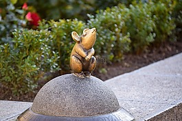 鼠標(biāo),雕塑,金