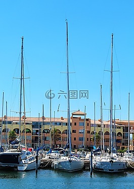 碼頭,小船,海