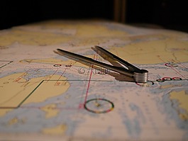 帆船,海圖,分隔線