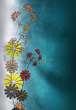 鮮花,撰寫,圖稿