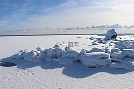 冬季,雪,冷