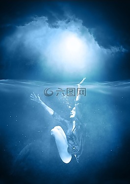 女子,水,女性