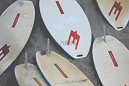 沖浪板,沙,海灘