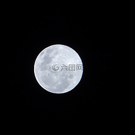 滿月,夜,天空