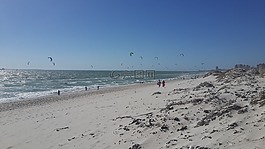 海灘,海洋,風箏