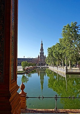 广场espania,通道,教堂