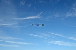 蓝色,云,天空