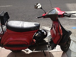 滑板車,紅色,摩托車、 自行車